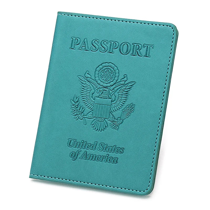 US Passport Cover - Personalized PU Leather Holder