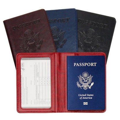 US Passport Cover - Personalized PU Leather Holder