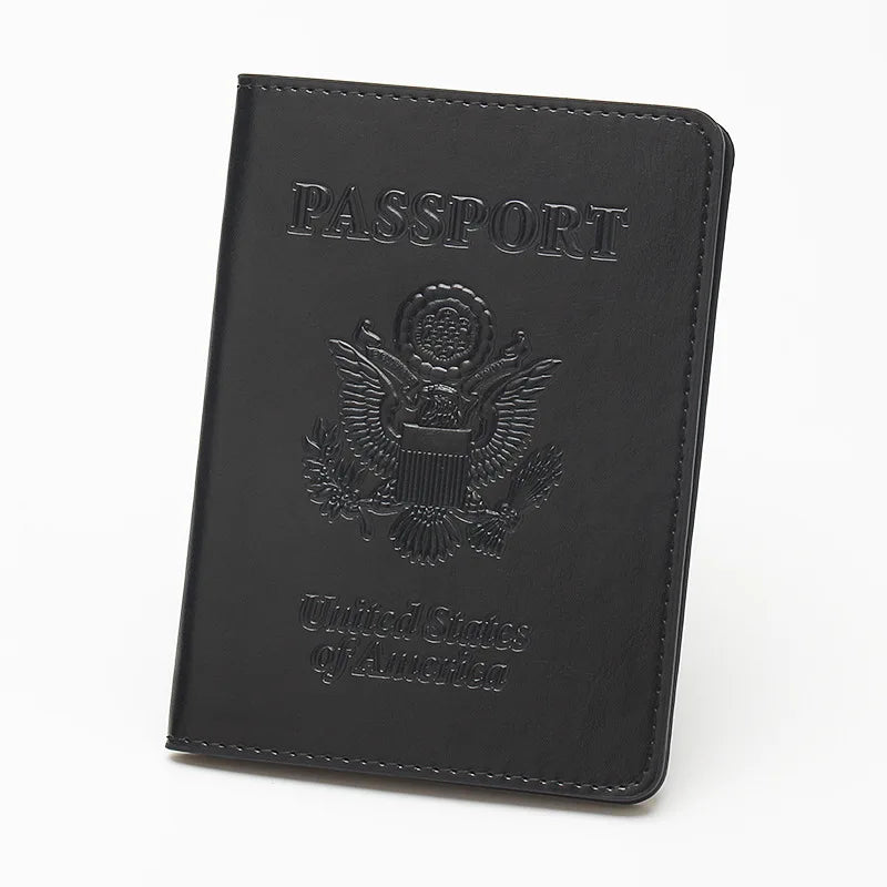 US Passport Cover - Personalized PU Leather Holder