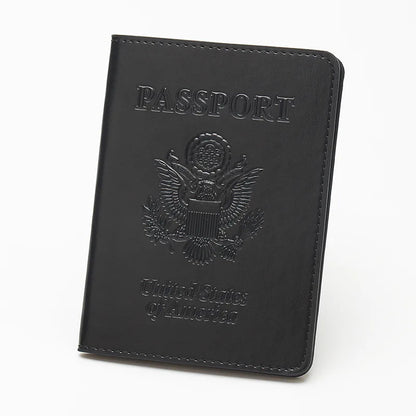 US Passport Cover - Personalized PU Leather Holder