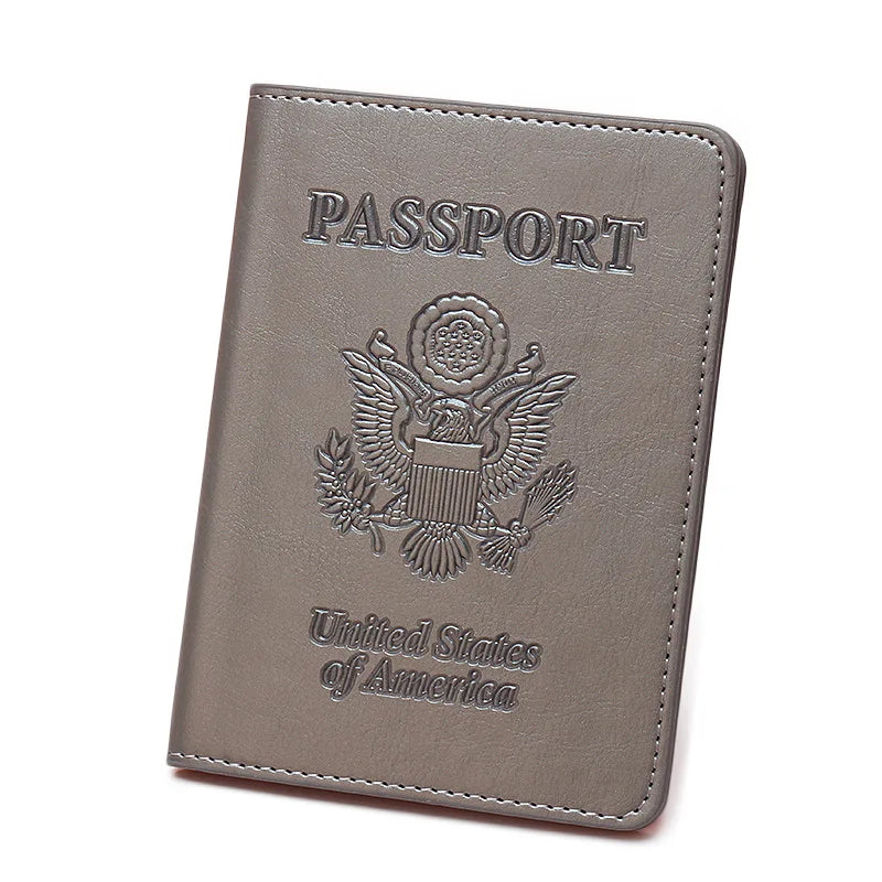 US Passport Cover - Personalized PU Leather Holder